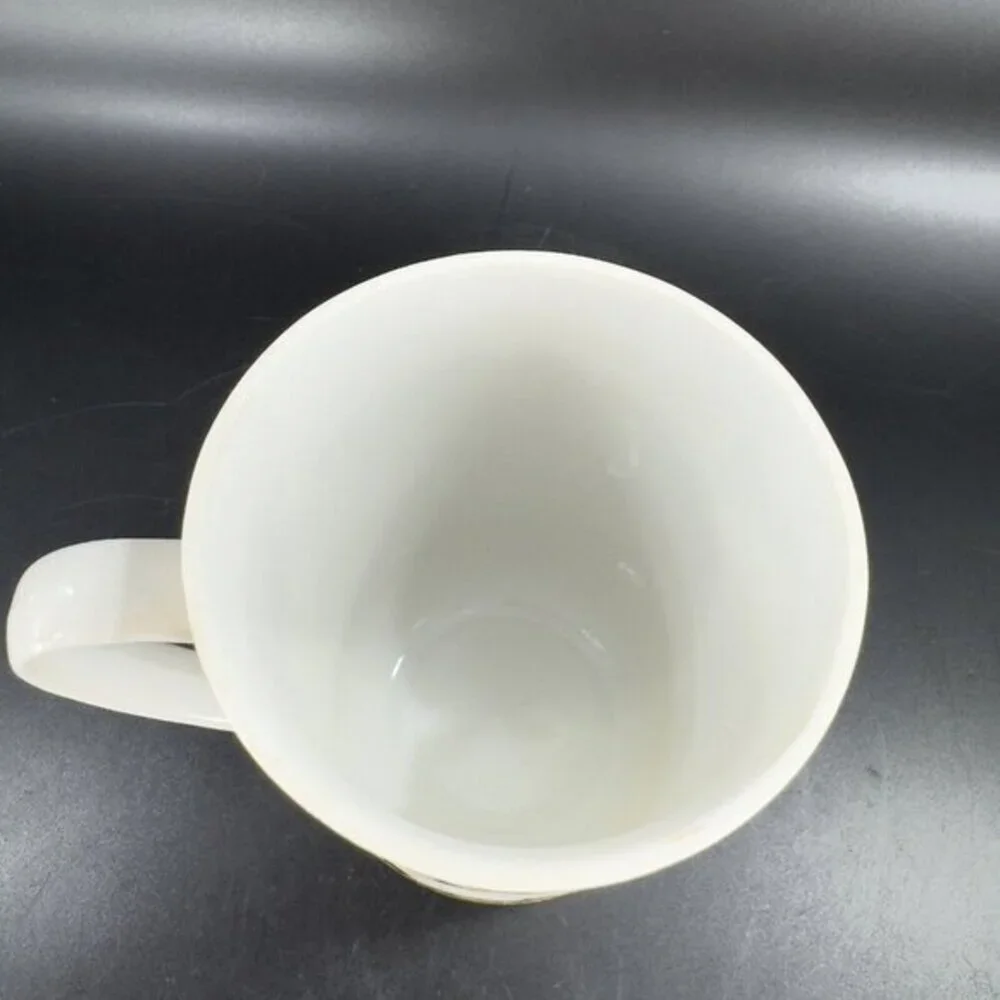 Vintage Toscany Porcelain Ranier Coffee Mug Cup 8oz Ceramic Lion Lionesses Set 2